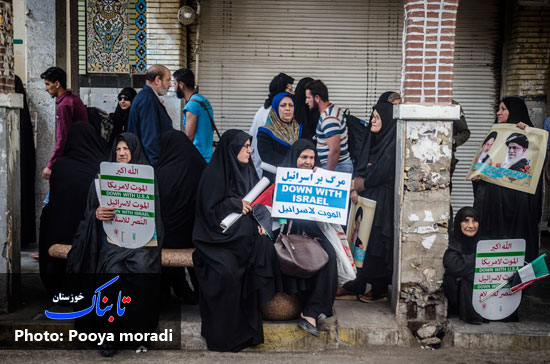 گزارش تصویری/ گرمای 50 درجه ای اهواز هم مانع از خلق حماسه نشد