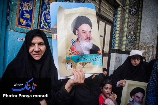 گزارش تصویری/ گرمای 50 درجه ای اهواز هم مانع از خلق حماسه نشد