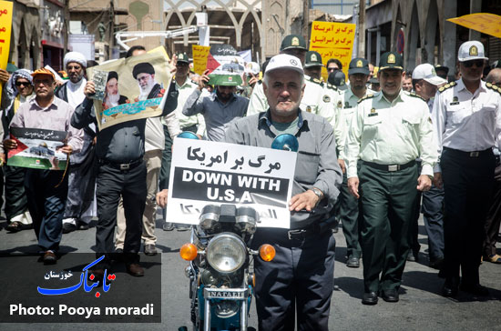 گزارش تصویری/ گرمای 50 درجه ای اهواز هم مانع از خلق حماسه نشد